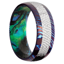Titanium Damascus + Polish Finish + Abalone