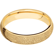 14K Yellow Gold + Polish Finish