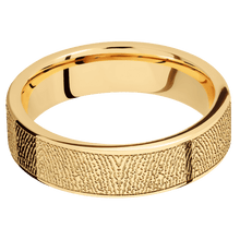 14K Yellow Gold + Polish Finish