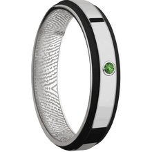 18K White Gold + Polish , Satin Finish