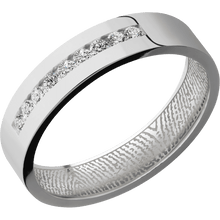 14K White Gold + Polish Finish