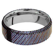 Titanium Damascus + Polish , Polish Finish + Titanium