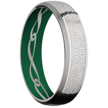 Stainless Steel + Polish , Bead Finish + Green