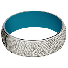 Palladium Silver + Polish Finish + Sea Blue