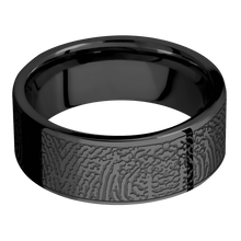 Zirconium Fingerprint Ring