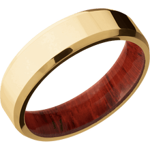 10K Yellow Gold + Polish , Polish Finish + Padauk