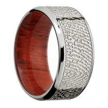 14K White Gold + Polish , Polish Finish + Padauk