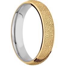 10K Yellow Gold + Polish Finish + Titanium