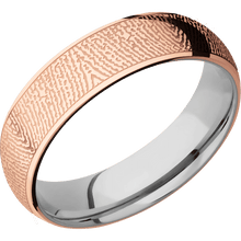 14K Rose Gold + Polish Finish + Titanium