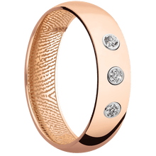 14K Rose Gold + Polish Finish