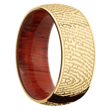 18K Yellow Gold + Polish Finish + Padauk