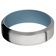 Titanium + Machine , Satin Finish + Polar Blue