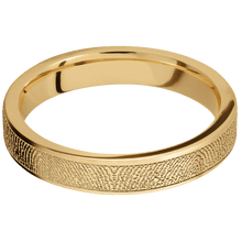 10K Yellow Gold + Satin Finish