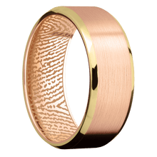 14K Rose Gold + Satin , Polish Finish