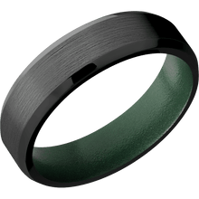 Zirconium + Satin , Polish Finish + Eastern Green