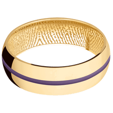 14K Yellow Gold + Polish Finish