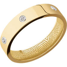 10K Yellow Gold + Polish Finish