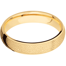14K Yellow Gold + Polish Finish