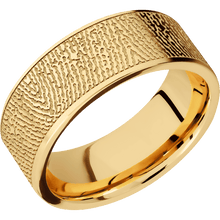 14K Yellow Gold + Bead Finish