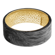 Forged Carbon Fiber + None Finish + 10K Yellow Gold
