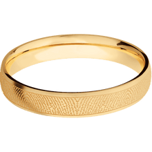 10K Yellow Gold + Satin Finish