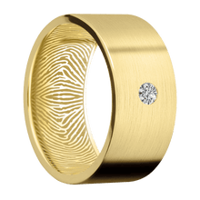 14K Yellow Gold + Satin Finish