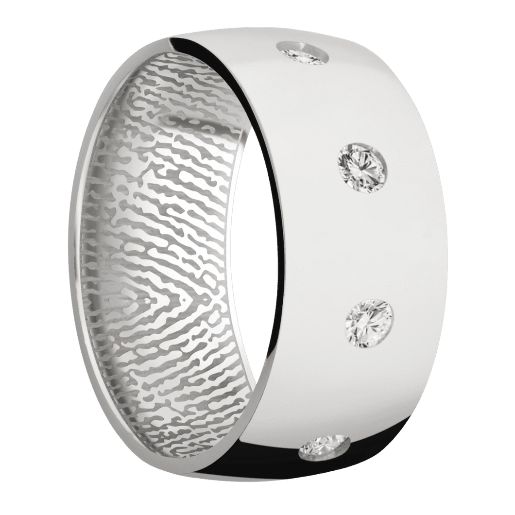 Palladium Silver + Polish Finish