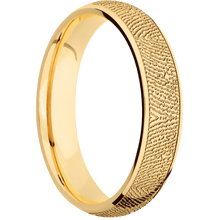 14K Yellow Gold + Polish Finish