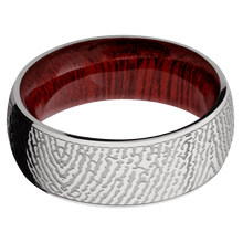 Titanium + Polish Finish + Blood Wood