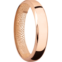 14K Rose Gold + Polish , Polish Finish