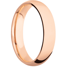 14K Rose Gold + Polish Finish