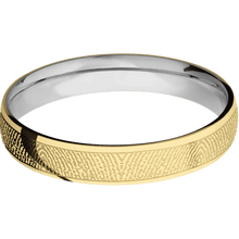 10K Yellow Gold + Polish Finish + Titanium