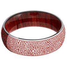 Stainless Steel + Polish Finish + Red Heart