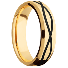 14K Yellow Gold + Polish , Polish Finish