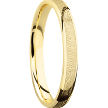14K Yellow Gold + Polish Finish