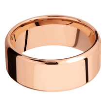 14K Rose Gold + Polish , Polish Finish