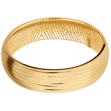 14K Yellow Gold + Treebark3 Finish