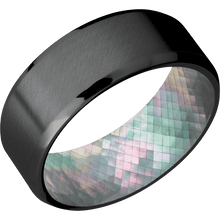 Zirconium + Anglesatin , Polish Finish + Black Mother of Pearl