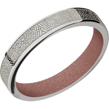 14K White Gold + Polish Finish + Rose Gold