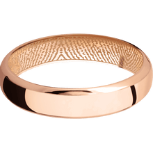 14K Rose Gold + Polish , Polish Finish