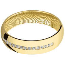 14K Yellow Gold + Polish Finish