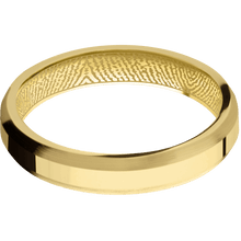 10K Yellow Gold + Polish , Satin Finish