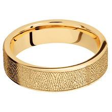 14K Yellow Gold + Satin Finish