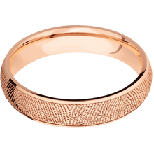 14K Rose Gold + Polish Finish