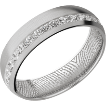 18K White Gold + Satin Finish