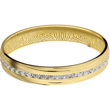 10K Yellow Gold + Treebark3 Finish