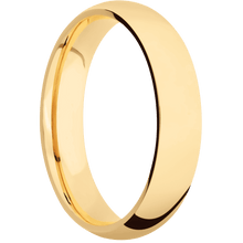 14K Yellow Gold + Polish Finish