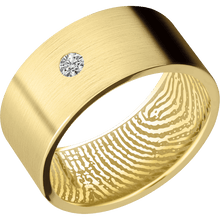 14K Yellow Gold + Satin Finish