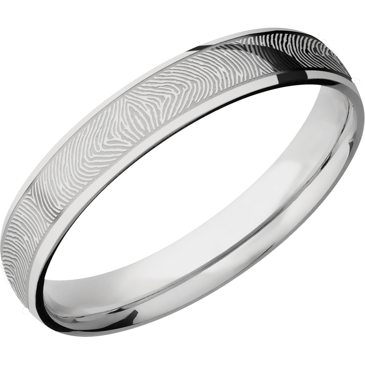 14k White Gold Fingerprint Ring – LegacyTouch