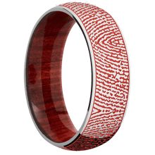 Stainless Steel + Polish Finish + Red Heart